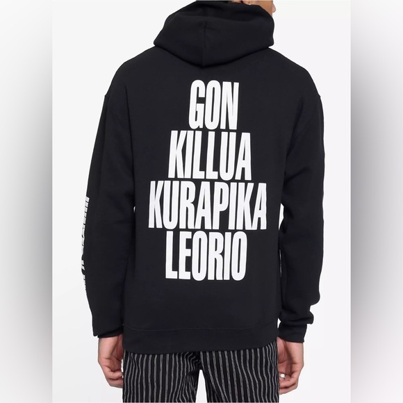 Black Anime Graphic Hoodie - Picture 2 of 7